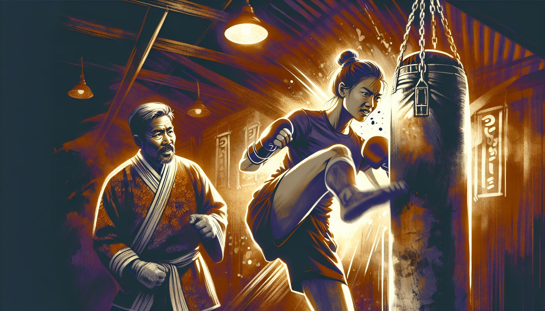 Aktorka trenująca Muay Thai